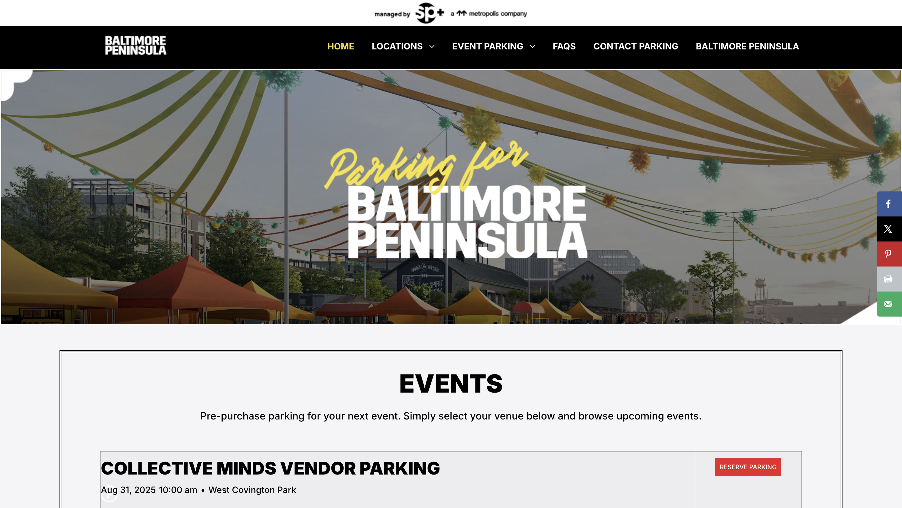 Baltimore Peninsula Parking